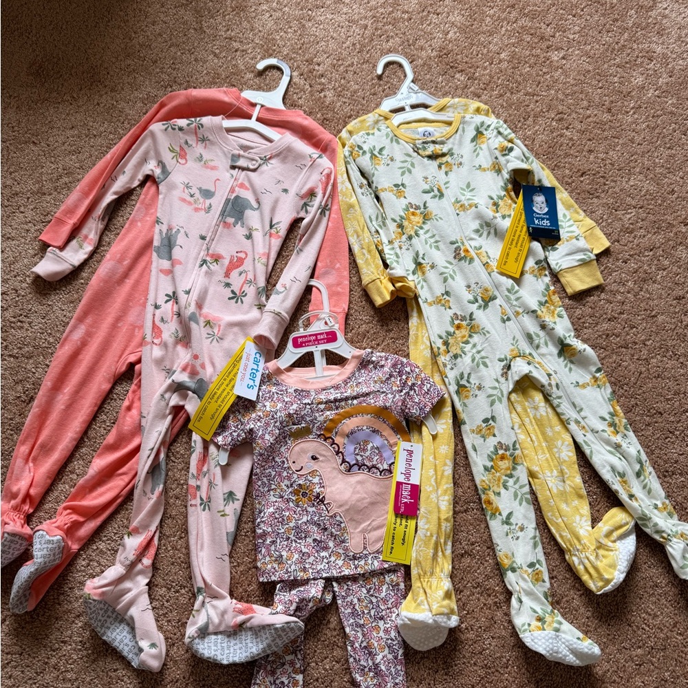 2T Girls NWT Pajama Set Bundle